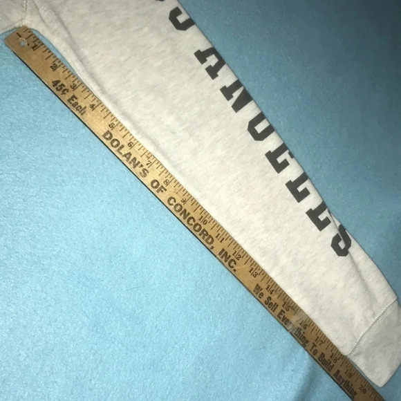 FREEZE California Los Angeles West Coast heather gray long sleeve hoodie size S - Picture 7 of 8